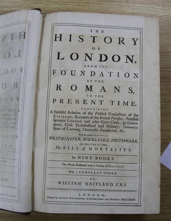 Maitland, William - The History of London, from its Foundation by the Romans to the Present Time ... with